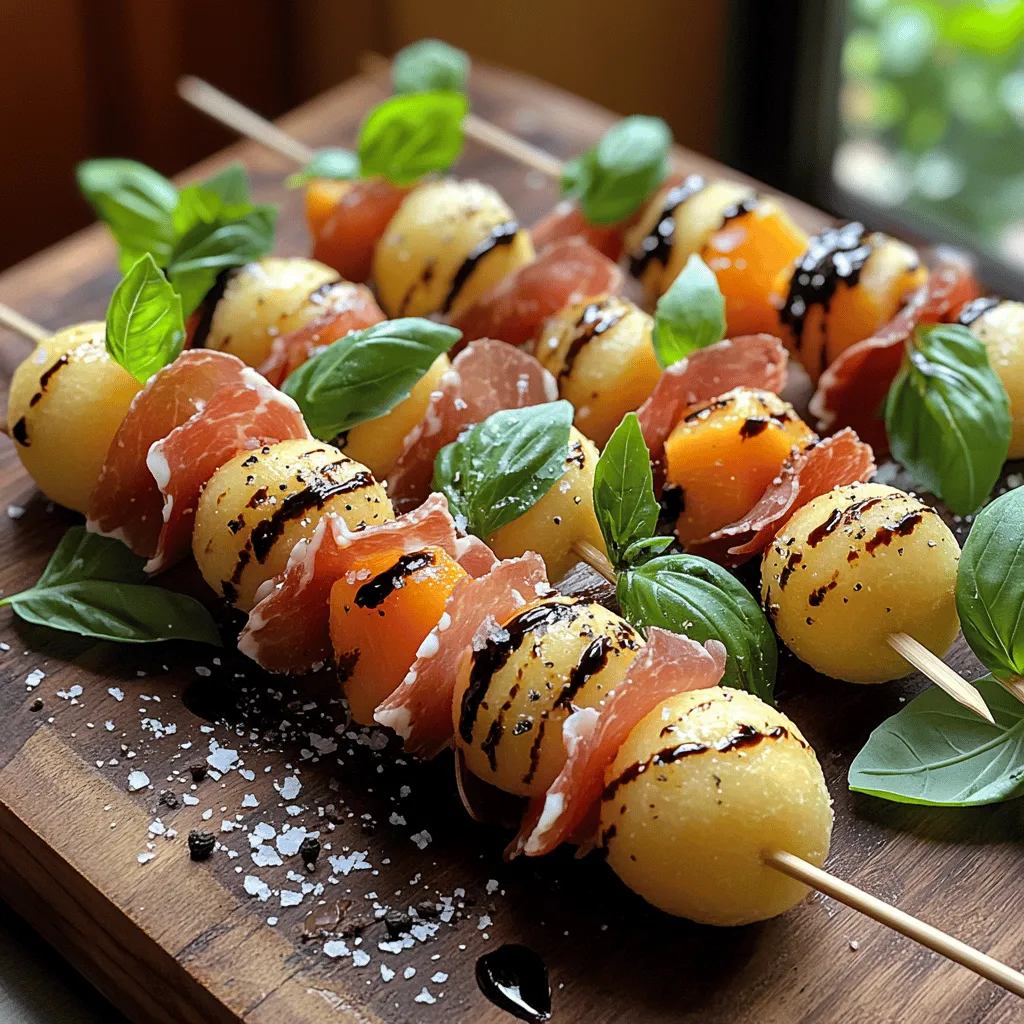The core components that make up Melon & Prosciutto Skewers are simple yet impactful. Each ingredient plays a crucial role in achieving the perfect balance of flavors. Let’s delve into the key ingredients that will elevate your skewers from basic to extraordinary.