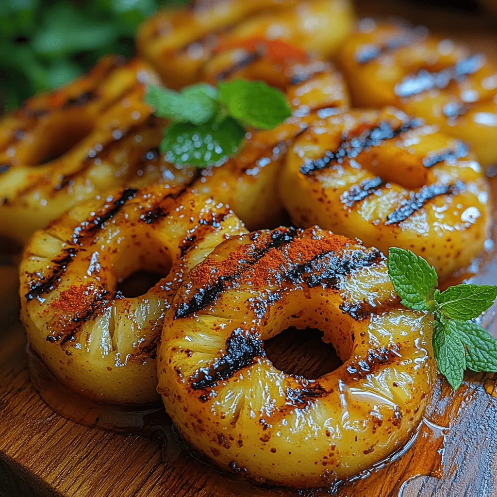 As summer approaches, the allure of outdoor cooking and vibrant, fresh flavors fills the air. One delightful treat that captures the essence of the season is grilled pineapple. This tropical fruit, known for its sweet juiciness and bright flavor, transforms into a mouthwatering dish when grilled. The intense heat caramelizes the natural sugars in the pineapple, enhancing its sweetness and adding an irresistible smoky flavor. But what if we could elevate this classic summer delight even further? Enter "Grilled Pineapple Bliss with a Kick"—a unique recipe that introduces a blend of spices designed to bring a tantalizing twist to the traditional grilled pineapple.