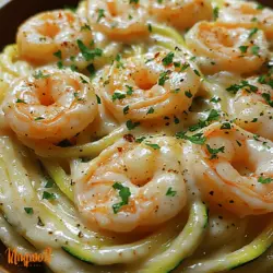 In the world of culinary innovation, zucchini noodles, or "zoodles," have emerged as a popular alternative to traditional pasta. This delightful twist on classic noodles not only caters to those seeking healthier options but also enhances the dish's visual appeal. Today, we're diving into the delightful realm of Creamy Shrimp Alfredo Zucchini Noodles—a dish that combines the comforting richness of Alfredo sauce with the lightness of zoodles, making it a perfect option for health-conscious food lovers and pasta aficionados alike.
