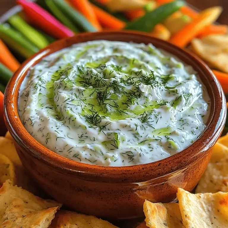 If you're looking for a refreshing and creamy dip that elevates any gathering or picnic, the Chill & Thrill Creamy Cucumber Herb Dip is your answer. This delightful recipe combines the crispness of fresh cucumbers with the richness of cream cheese and yogurt, resulting in a dip that’s not only delicious but also versatile. Perfect as an appetizer for parties, a healthy snack option, or a flavorful addition to a charcuterie board, this dip is sure to please a crowd.