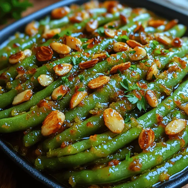 If you’re on the lookout for a quick and healthy side dish that bursts with flavor and crunch, look no further than Crunchy Green Bliss with Toasted Almonds. This vibrant dish features fresh green beans, perfectly toasted almonds, and a medley of seasonings that elevate it to a culinary delight. It is not only visually appealing but also packed with nutritional benefits, making it an ideal addition to any meal.