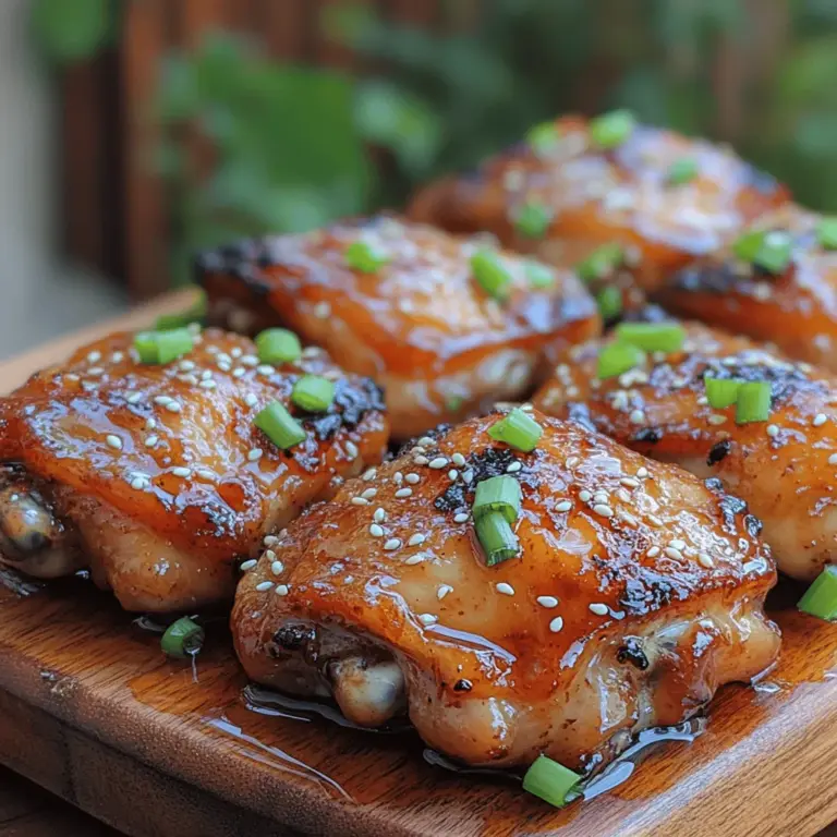 Delve into the world of irresistible flavors with our Sweet & Sticky Honey Garlic Chicken Thighs recipe. This dish is a perfect harmony of sweet and savory, uniting the rich, succulent taste of chicken thighs with the delightful sweetness of honey, the depth of soy sauce, and the aromatic notes of garlic. Whether you’re preparing a meal for a special occasion or simply looking to impress your family during a cozy weeknight dinner, this recipe promises to deliver a delightful dining experience that will leave everyone asking for seconds.