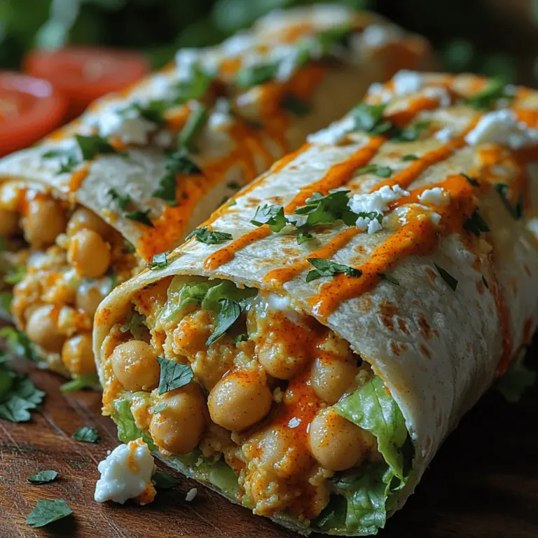 In recent years, plant-based meals have surged in popularity, captivating the attention of health enthusiasts, foodies, and those simply looking to reduce their meat consumption. This trend isn’t just a passing phase; it reflects a growing awareness of the environmental and health benefits associated with a plant-based diet. Among the myriad of options available, Spicy Buffalo Chickpea Wraps stand out as a particularly flavorful and satisfying choice. Bursting with zesty flavors and packed with nutrients, these wraps offer a delightful alternative to traditional chicken wings without sacrificing taste or satisfaction.