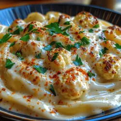 In the world of pasta dishes, few can compare to the rich, creamy allure of Alfredo sauce. Traditionally made with butter, heavy cream, and Parmesan cheese, this Italian classic is undeniably indulgent. However, for those seeking a healthier twist without sacrificing flavor, Creamy Roasted Cauliflower Alfredo Pasta offers a delightful and nutritious alternative. This innovative dish harnesses the versatility of cauliflower, transforming it into a creamy sauce that envelops the pasta in a velvety embrace. Not only does it provide a guilt-free way to enjoy the beloved Alfredo flavor, but it also packs a nutritious punch.