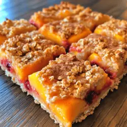 Fruit-based desserts have long captivated the hearts of dessert lovers and health-conscious eaters alike. The vibrant colors and luscious flavors of fresh fruits combined with wholesome ingredients create an irresistible treat that not only satisfies sweet cravings but also provides nutritional benefits. Among these delightful desserts, Peach Raspberry Oat Squares stand out as a healthy and delicious option that anyone can enjoy.