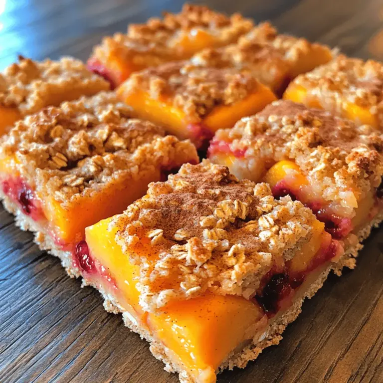 Fruit-based desserts have long captivated the hearts of dessert lovers and health-conscious eaters alike. The vibrant colors and luscious flavors of fresh fruits combined with wholesome ingredients create an irresistible treat that not only satisfies sweet cravings but also provides nutritional benefits. Among these delightful desserts, Peach Raspberry Oat Squares stand out as a healthy and delicious option that anyone can enjoy.