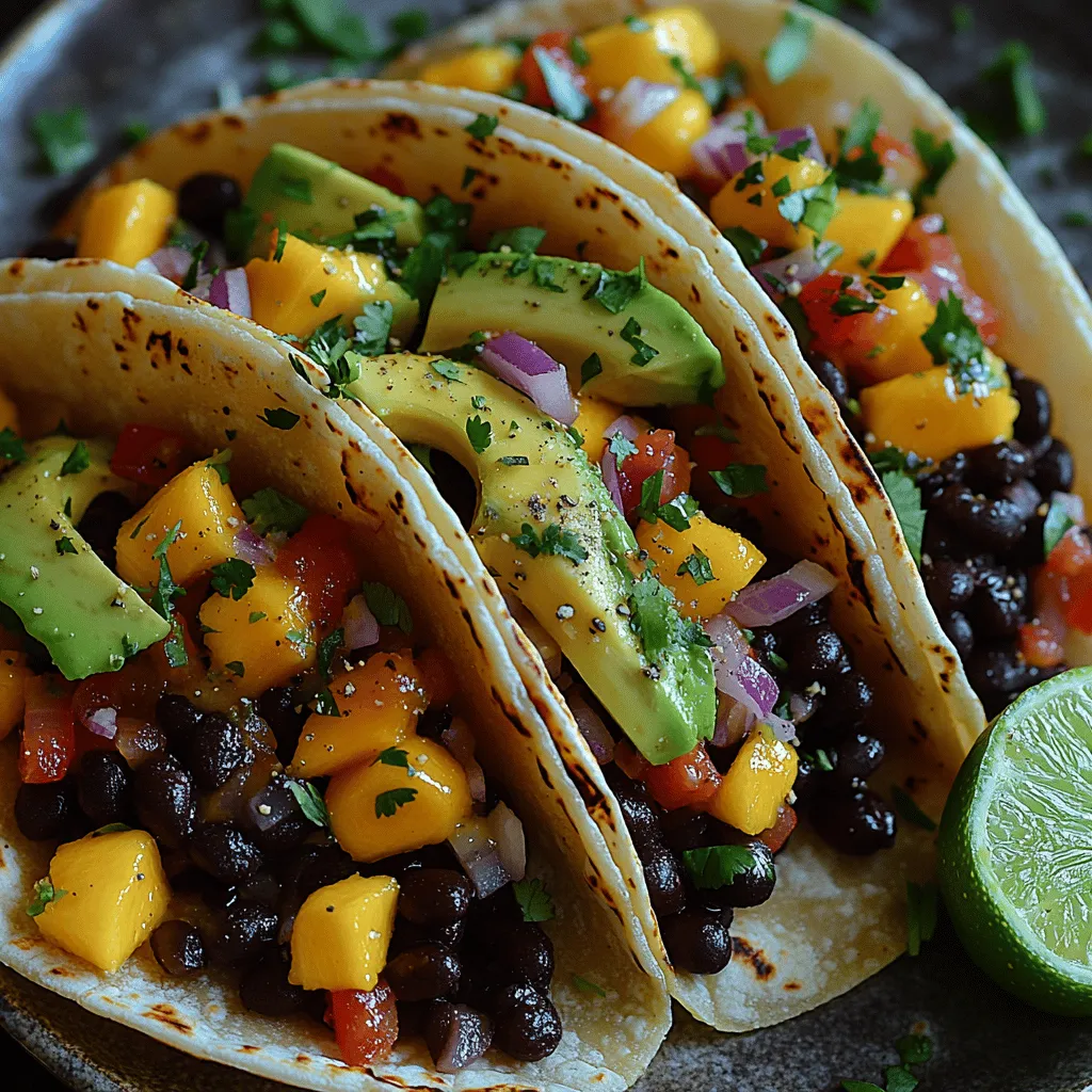 In the world of culinary delights, few dishes embody vibrancy and nutrition quite like Tropical Fiesta Black Bean Mango Tacos. Bursting with flavor and color, these tacos offer a delicious and wholesome meal option that caters to a variety of occasions—from casual weeknight dinners to festive gatherings. The combination of savory black beans and sweet, juicy mango creates a delightful contrast that tantalizes the taste buds. Not only do these tacos appeal to the senses, but they also pack a nutritional punch. The high fiber content from black beans and the natural sweetness of fresh mango make them a well-rounded choice for anyone looking to enjoy a satisfying meal without compromising on health.