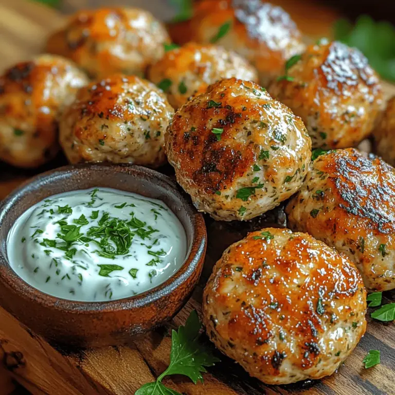 Garlic herb chicken meatballs are a fantastic option for those seeking a healthy yet satisfying meal. Made with ground chicken, they are lighter than traditional beef or pork meatballs, making them a great choice for health-conscious eaters. Not only are they delicious, but they are also incredibly versatile. You can serve them with pasta, rice, or even on top of a fresh salad. They can be enjoyed warm or cold, making them perfect for parties, picnics, or even a cozy dinner at home.