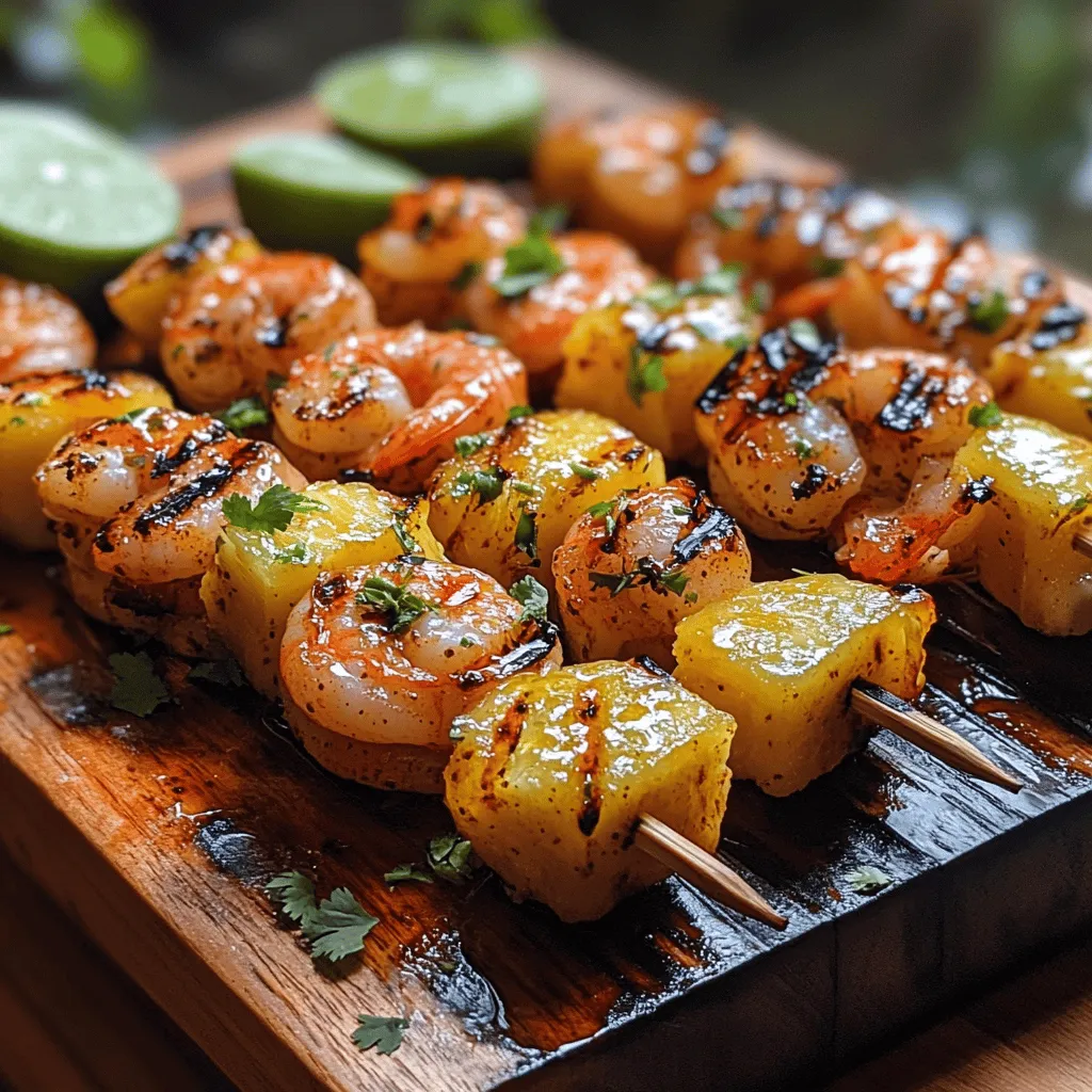 When it comes to vibrant, mouthwatering dishes that combine the sweetness of tropical fruits with a kick of heat, few recipes can rival Spicy Grilled Pineapple Shrimp. This dish captures the essence of summer gatherings, beach barbecues, and tropical escapes, making it an irresistible choice for food lovers. The delightful fusion of juicy shrimp, caramelized pineapple, and a spicy marinade creates a symphony of flavors that dance on your palate. Whether served as an appetizer to wow your guests or as a main course to enjoy during a sunny day, this recipe is as versatile as it is delicious.