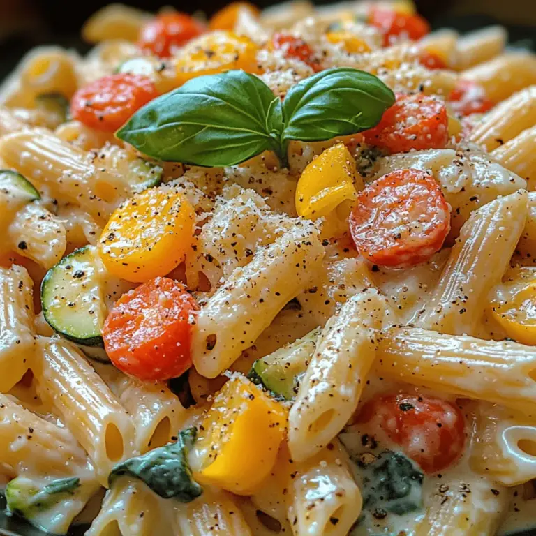 Are you in search of a delicious and wholesome meal that can brighten up your weeknights or impress your guests at a dinner party? Look no further than Creamy Garden Delight Pasta. This delightful dish combines the richness of a creamy sauce with the freshness of garden vegetables, creating a symphony of flavors and textures that will leave your taste buds dancing.
