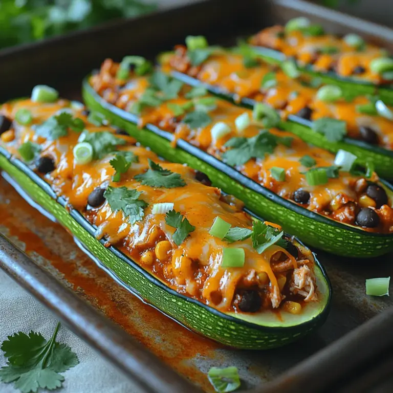 To create the perfect Cheesy Chicken Enchilada Stuffed Zucchini, it's essential to understand the ingredients that contribute to its deliciousness and health benefits. Each component plays a significant role in both flavor and nutrition.