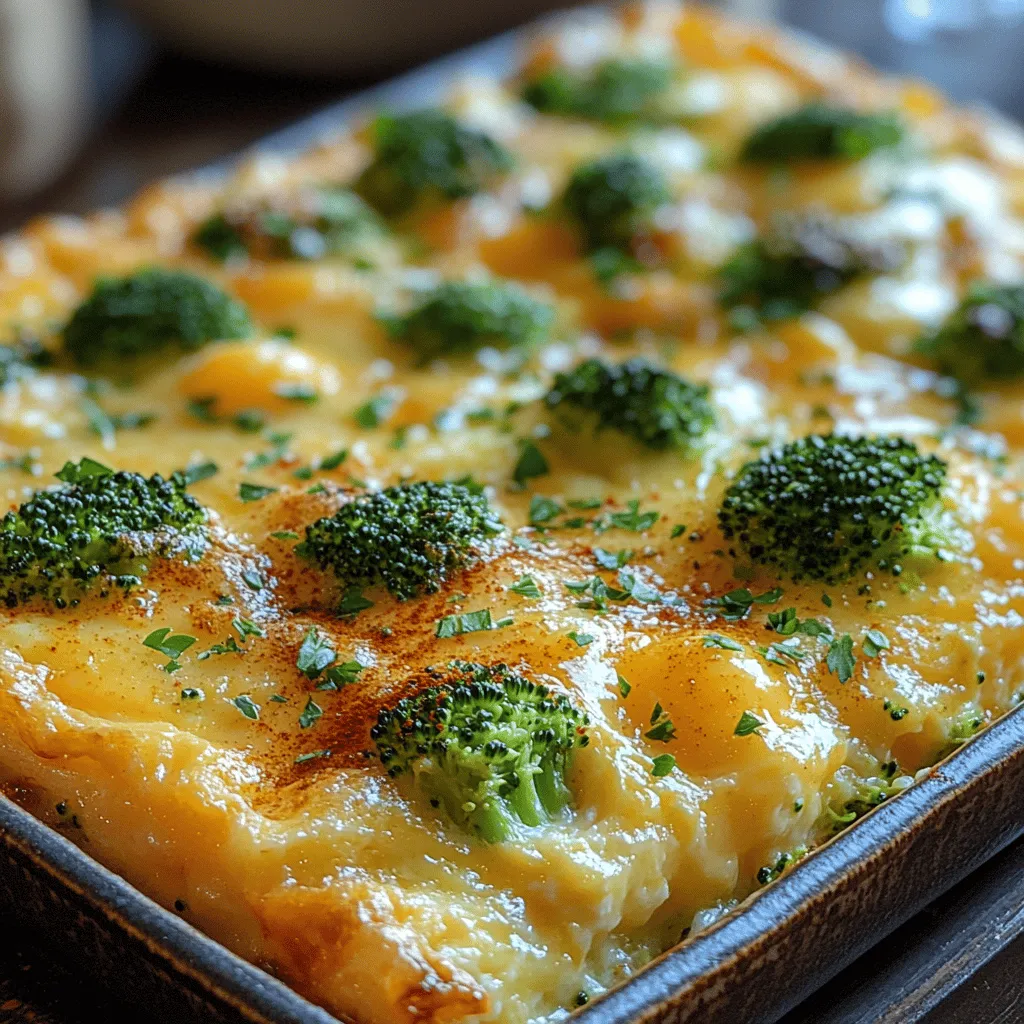 Are you searching for a dish that is not only easy to prepare but also packed with flavor and nutrition? Look no further than the Cheesy Broccoli Egg Bake! This delightful recipe combines the earthy goodness of broccoli with the creamy richness of cheddar cheese and fluffy eggs, creating a meal that is perfect for breakfast, brunch, or even a light dinner. Whether you’re a busy parent looking for a nutritious option for your family, or simply someone who appreciates the deliciousness of savory bakes, this recipe is bound to be a hit.