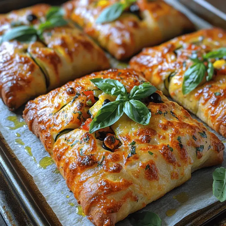 Pizza rolls have become a beloved staple in many households, known for their warm, comforting flavors and ease of preparation. They are incredibly versatile, allowing for a variety of fillings that cater to different tastes and dietary preferences. While traditional pizza rolls often feature meats and tomato sauce, this summer-inspired version focuses on the bountiful vegetables available during the warm months. Not only do these rolls bring a fresh twist to a classic dish, but they also provide a fun, interactive way to enjoy cooking with loved ones.