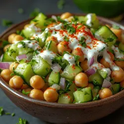 As the temperatures rise and summer approaches, there's nothing quite like a light and refreshing meal to keep you cool and satisfied. Enter the Refreshing Cucumber Chickpea Yogurt Salad—an ideal dish for warm weather dining or as a vibrant side for any main course. This salad combines the hearty protein of chickpeas, the satisfying crunch of cucumbers, and the creamy tang of Greek yogurt, creating a delightful dish that pleases both the palate and the eye.