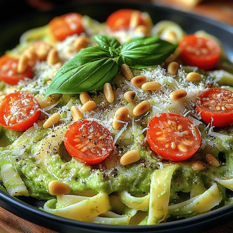 Creamy avocado pasta is a culinary delight that seamlessly merges health and flavor, making it an irresistible choice for both health-conscious eaters and pasta enthusiasts. This innovative dish is not just about satisfying your hunger; it’s about indulging in a meal that’s as nutritious as it is delicious. The creamy texture of ripe avocados blended with spices creates a rich sauce that coats the pasta beautifully, delivering vibrant flavors with every bite.
