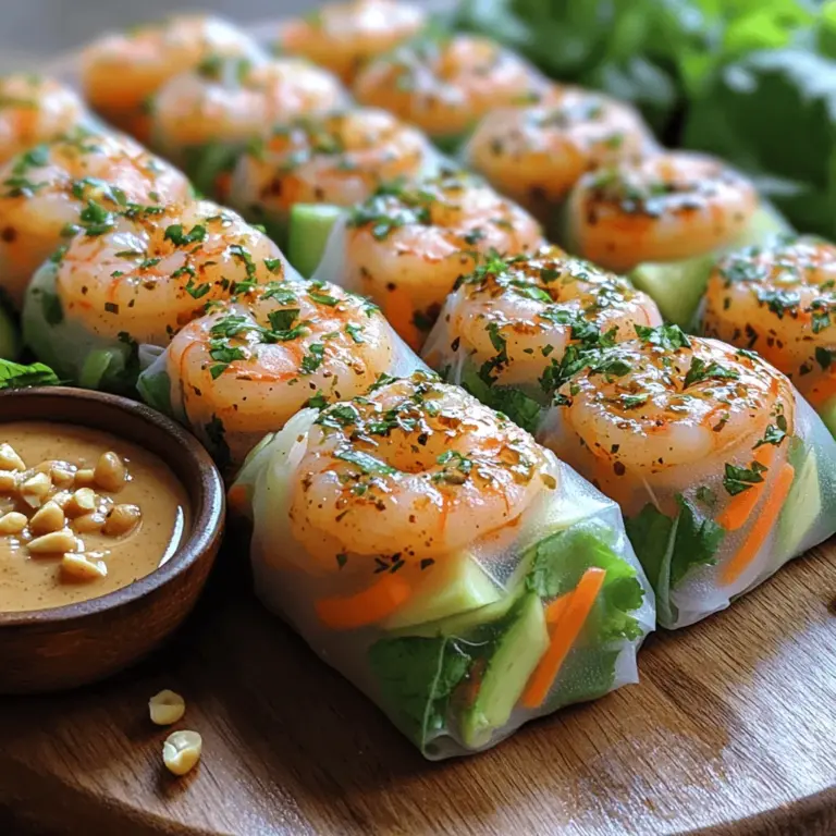 To create the perfect shrimp spring rolls, it’s essential to understand the ingredients that contribute to their vibrant flavor and texture. Each component plays a crucial role in ensuring that the final dish is a harmonious blend of fresh and zesty elements.