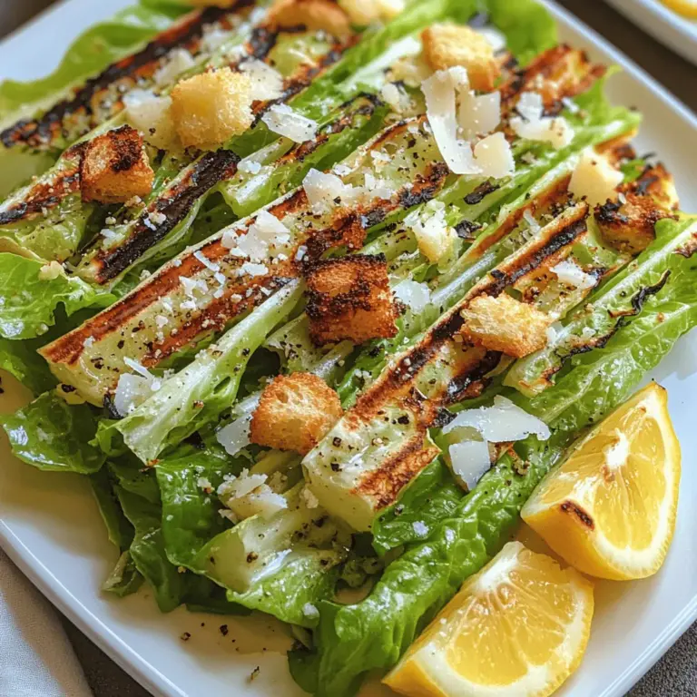In the ever-evolving world of culinary trends, grilled salads have emerged as a vibrant and exciting option for health-conscious eaters and food enthusiasts alike. As we look for ways to elevate our dining experiences, the concept of grilling fresh vegetables offers a unique twist that enhances flavors and adds a delightful smokiness to traditional salads. One such dish that has caught the attention of food lovers is Sizzling Grilled Romaine with Lemon Caesar Dressing. This innovative recipe not only showcases the freshness of crisp romaine lettuce but also introduces a savory depth that is sure to impress.