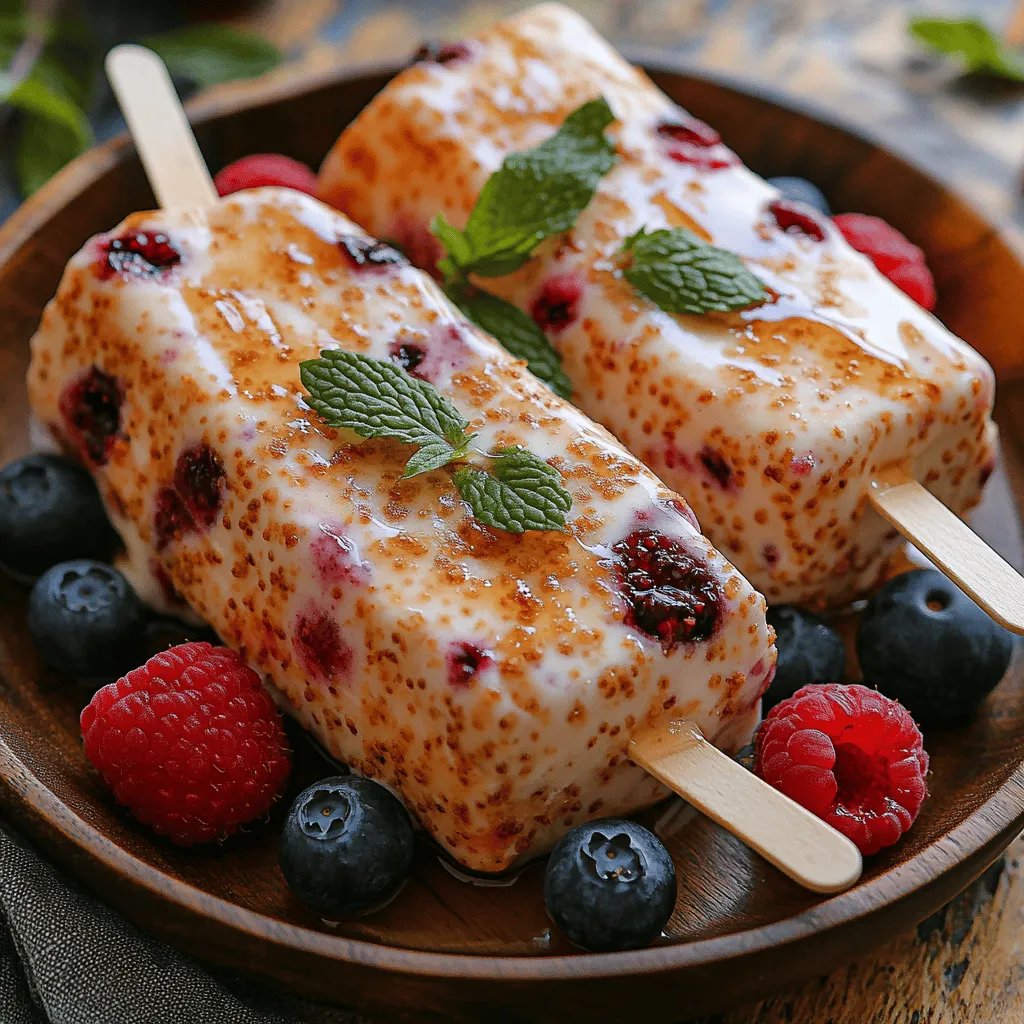 At the heart of our Berry Bliss Greek Yogurt Pops is Greek yogurt, a staple in many kitchens for its versatility and health benefits. Greek yogurt is made by straining regular yogurt to remove excess whey, resulting in a thicker, creamier consistency. This unique texture not only makes it an ideal base for pops but also enhances the overall mouthfeel of the treat.