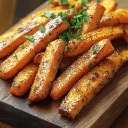 In the ever-evolving world of culinary delights, snacks that offer both flavor and nutrition are increasingly sought after. One such gem is the Maple Glazed Carrot Fries Delight. This innovative recipe transforms humble carrots into a deliciously sweet and savory treat, perfect for any occasion. Whether you're seeking a wholesome snack, a vibrant side dish, or an appetizing starter, these carrot fries are sure to impress. Their unique combination of flavors, highlighted by the rich essence of pure maple syrup, makes them a standout choice for health-conscious food lovers.