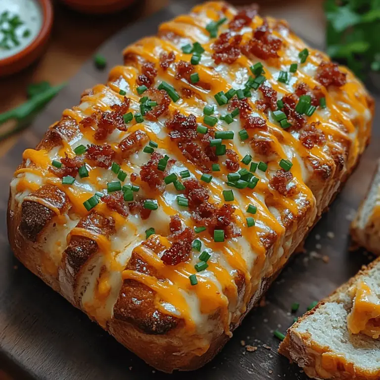 If you’re searching for a dish that combines irresistible flavors and a fun, interactive dining experience, look no further than Cheesy Bacon Ranch Delight Pull Apart Bread. This dish has become increasingly popular at gatherings, parties, and casual family dinners, thanks to its delightful combination of gooey cheese, savory bacon, and zesty ranch dressing. It not only satisfies the cravings of cheese enthusiasts and bacon lovers alike, but it also brings people together, inviting everyone to dig in and enjoy.