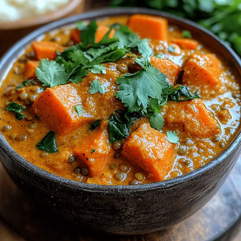 Welcome to the world of plant-based cooking, where vibrant flavors and wholesome ingredients come together to create nourishing dishes. Today, we’re diving into a delightful recipe that encapsulates the essence of healthy eating: Sweet Potato & Lentil Delight Curry. This dish is not just a meal; it’s an experience that celebrates the rich, earthy flavors of sweet potatoes and lentils while providing a wealth of nutritional benefits.