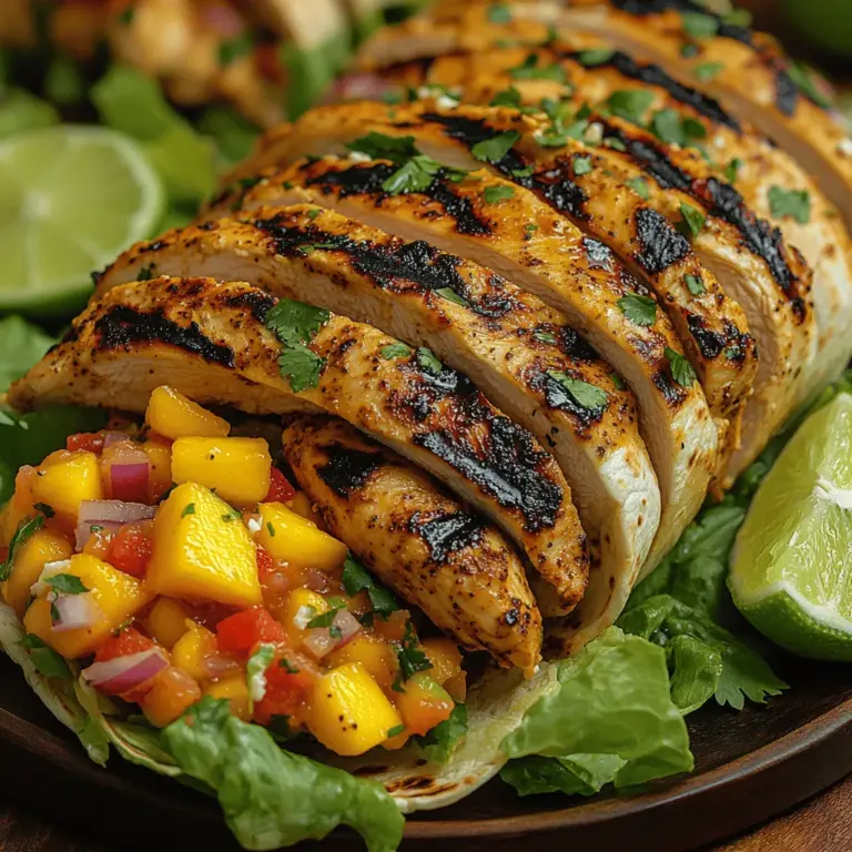 To truly appreciate the Grilled Chicken Mango Salsa Wraps, it’s important to take a closer look at the core components of this recipe. Each ingredient contributes unique flavors and nutritional benefits, making this dish not just a meal, but a wholesome experience.