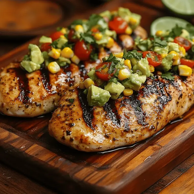 As the summer sun shines and the days grow longer, nothing quite captures the essence of the season like a delicious outdoor meal. One standout dish that embodies the freshness and vibrancy of summer is Zesty Grilled Chicken paired with Avocado Corn Salsa. This delightful combination brings together succulent grilled chicken, marinated to perfection, with a zesty salsa bursting with the flavors of ripe avocados, sweet corn, and bright herbs. It’s the ideal dish for backyard barbecues, picnics, or simply a healthy weeknight dinner that feels special.