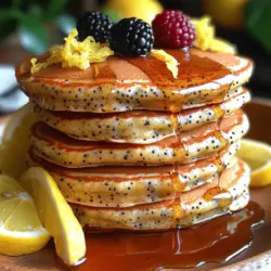 To create the perfect Zesty Lemon Poppy Seed Pancakes, it’s essential to understand the role each ingredient plays in achieving the desired flavor and texture. Let’s break down the key components of this recipe.