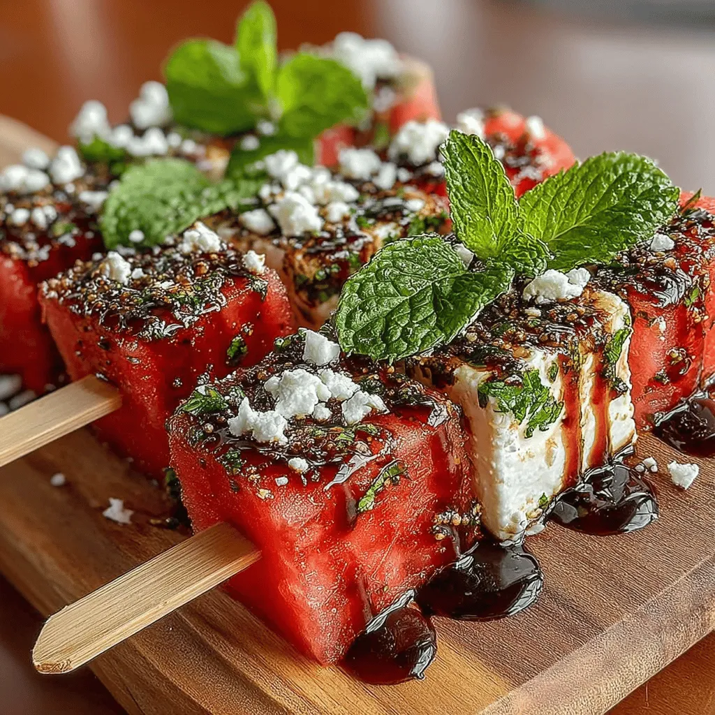 As the summer sun graces us with its warmth, the allure of light and refreshing appetizers becomes irresistible. During these balmy months, food enthusiasts eagerly seek dishes that embody the essence of the season—vibrant, flavorful, and easy to prepare. One such delightful option is Watermelon Mint Feta Skewers, a dish that not only tantalizes the taste buds but also showcases the beauty of fresh, seasonal ingredients.