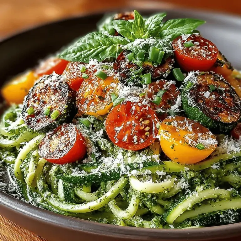 In a world where health-conscious eating is on the rise, Zesty Basil Pesto Zucchini Noodles, affectionately known as "zoodles," have emerged as a beloved alternative to traditional pasta dishes. As more people seek to reduce their carbohydrate intake or embrace gluten-free lifestyles, zucchini noodles have stepped into the spotlight, offering a fresh and vibrant way to enjoy a classic favorite. This dish not only satisfies your cravings but also elevates your meals with its delightful flavor profile, anchored by the aromatic and zesty notes of basil pesto.