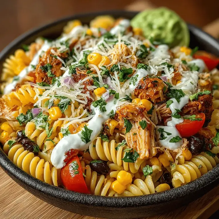 Chilly Southwest Chicken Pasta Salad is a delightful fusion of vibrant flavors and textures that can elevate any meal experience. This refreshing dish combines the wholesome goodness of rotini pasta with an array of colorful vegetables, succulent chicken, and a zesty dressing, making it a perfect choice for those seeking a nutritious yet satisfying meal. The appeal of this salad lies not only in its taste but also in its versatility. Whether you're looking for a quick meal prep option for your busy week, a tasty side dish for a summer barbecue, or a hearty main course that won't weigh you down, this salad checks all the boxes.