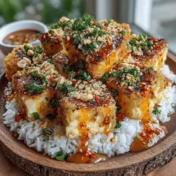 Crispy Tofu with Spicy Peanut Sauce is a dish that beautifully bridges the gap between vegetarian and carnivorous diets. This tantalizing recipe not only delivers a satisfying crunch but also offers a rich, flavorful experience that appeals to the taste buds of both vegetarians and meat-lovers alike. The harmony of textures and flavors makes it a standout dish, whether served as a main course or a delectable side. Crispy tofu, with its golden exterior and soft interior, pairs perfectly with the bold, creamy notes of spicy peanut sauce, elevating a simple meal into a gourmet experience.