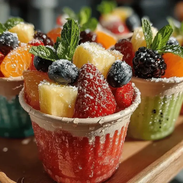 To elevate the flavors of your Frozen Fruit Fiesta Cups, sweetening the mix is an essential step. A simple syrup is a versatile and effective way to do this. Making a simple syrup involves just two ingredients: sugar and water. In a small saucepan, combine equal parts of sugar and water, bringing it to a gentle boil while stirring until the sugar fully dissolves. Once cooled, this syrup can be drizzled over your fruit mixture for added sweetness.