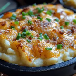 When it comes to comfort food, few dishes can compete with the warm, creamy goodness of mashed potatoes. This beloved staple has graced dinner tables for generations, often serving as a side that brings warmth and familiarity to family gatherings. However, while traditional mashed potatoes hold a special place in our hearts, there are inventive twists that elevate them to new heights. Enter the Cheddar Bacon Mashed Potato Casserole—a rich, indulgent take on the classic dish that combines the creamy texture of mashed potatoes with the savory crunch of crispy bacon and the gooey goodness of sharp cheddar cheese.