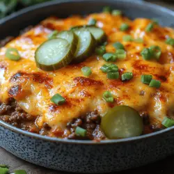 In recent years, low-carb diets have surged in popularity, largely due to their effectiveness in promoting weight loss and improving overall health. Among the numerous benefits of reducing carbohydrate intake is the ability to enjoy comforting, indulgent meals without the guilt often associated with traditional recipes. One such dish that perfectly embodies this balance is the Cheeseburger Casserole. This delightful casserole combines the classic flavors of a cheeseburger with a low-carb twist, making it not only a satisfying family meal but also a go-to recipe for those adhering to a low-carb lifestyle.