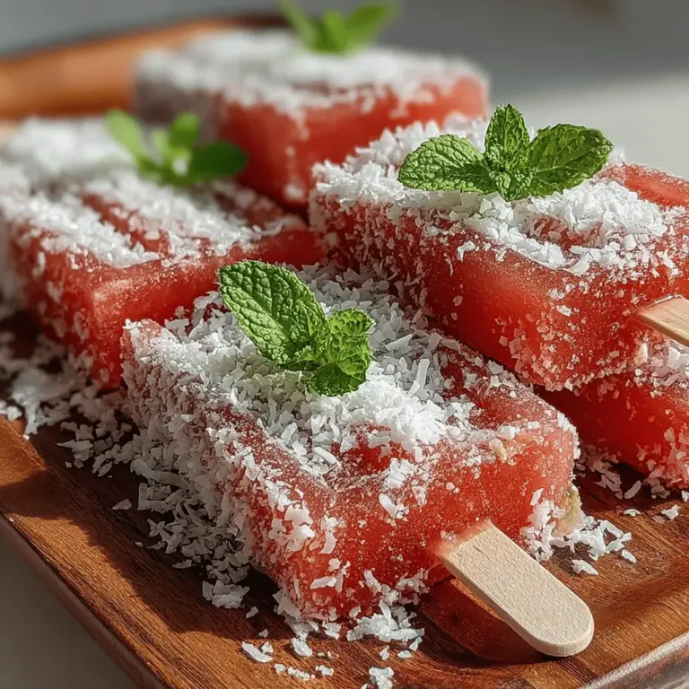 As the sweltering heat of summer sets in, the search for refreshing treats begins. From ice creams that melt too quickly to sugary sodas that leave us feeling sluggish, the options can often be uninspiring. Enter the world of homemade popsicles—simple, nutritious, and brimming with fresh flavors. Among the myriad of choices, refreshing crispy watermelon popsicles stand out as an ideal option. Not only do they offer a delightful burst of sweetness, but they also provide a healthy way to cool down.