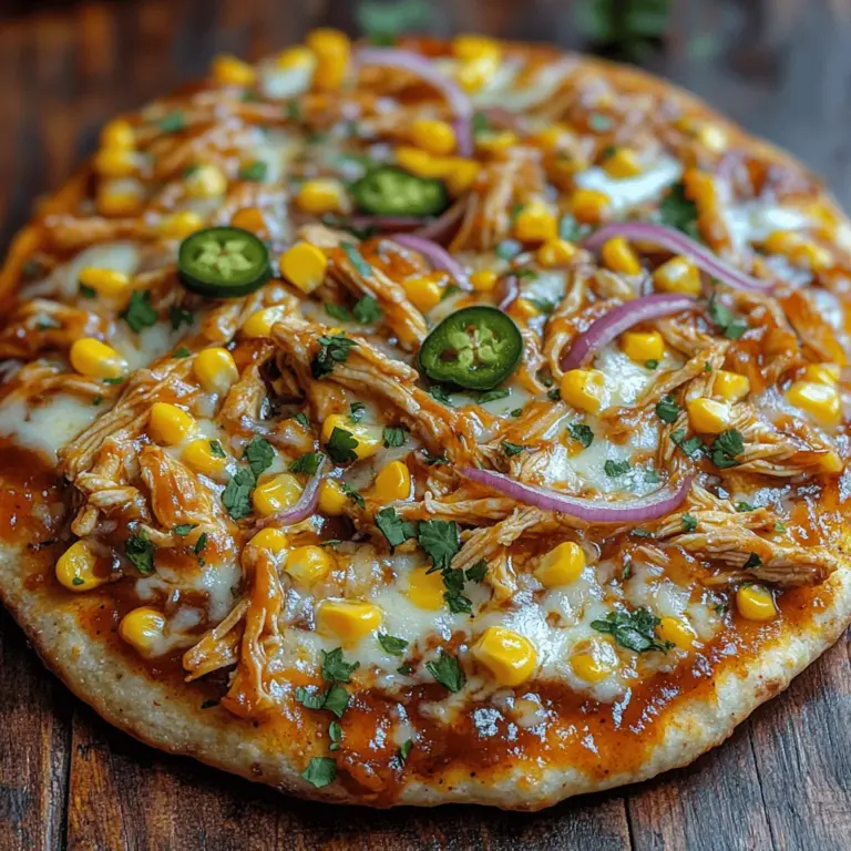 In the realm of quick and satisfying meals, few dishes can compete with the Crispy BBQ Chicken Flatbread Delight. This culinary gem has garnered a loyal following among families and food enthusiasts alike, thanks to its perfect blend of flavors and textures. Imagine tender, smoky barbecue chicken nestled atop a crispy flatbread base, enhanced with melty cheese and a medley of fresh vegetables. Whether you’re in search of an effortless weeknight dinner or a show-stopping appetizer for your next gathering, this recipe is sure to impress.