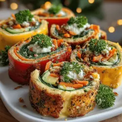 In a world where healthy eating often feels like a chore, Garden Veggie Hummus Pinwheels shine as a delightful exception. These colorful and nutritious appetizers bring together the fresh crunch of vegetables and the creamy goodness of hummus, all wrapped up in a convenient, bite-sized package. Perfect for a range of occasions—from casual family gatherings and picnics to elegant parties and festive celebrations—these pinwheels not only please the palate but also contribute to a balanced diet.