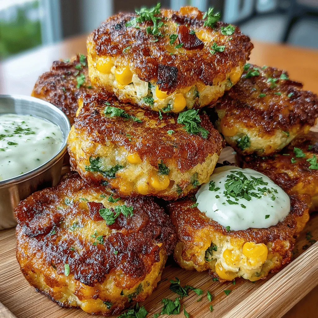 Fritters have a special place in culinary traditions around the world, offering a delightful way to enjoy a variety of ingredients wrapped in a crispy, golden crust. Whether served as an appetizer, a snack, or a side dish, fritters have the power to elevate any meal with their irresistible texture and flavor. In this recipe, we explore the harmonious combination of sweet corn and crispy bacon, which not only enhances the taste but also adds a comforting, indulgent element to these Corny Bliss Fritters.