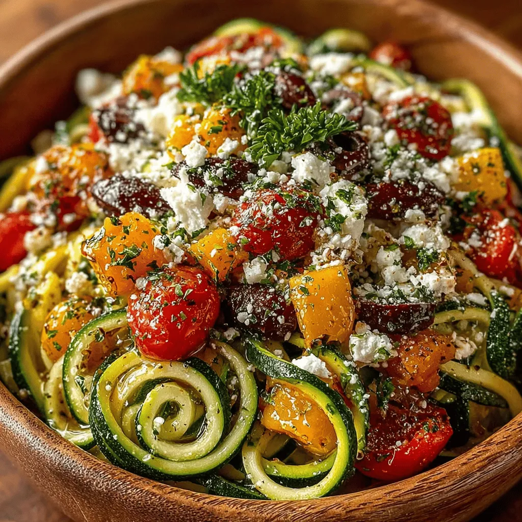 Creating the ideal dressing is an art that can elevate your Zesty Zucchini Noodle Greek Salad from good to extraordinary. The key to a successful dressing lies in emulsification, which is the process of combining two ingredients that typically do not mix well, such as oil and vinegar. To achieve a perfectly emulsified dressing for your salad, start by whisking together your acidic component (like lemon juice or red wine vinegar) with any seasonings. Gradually drizzle in the olive oil while continuously whisking until the mixture thickens and becomes creamy. This creates a stable emulsion that clings beautifully to your salad ingredients.