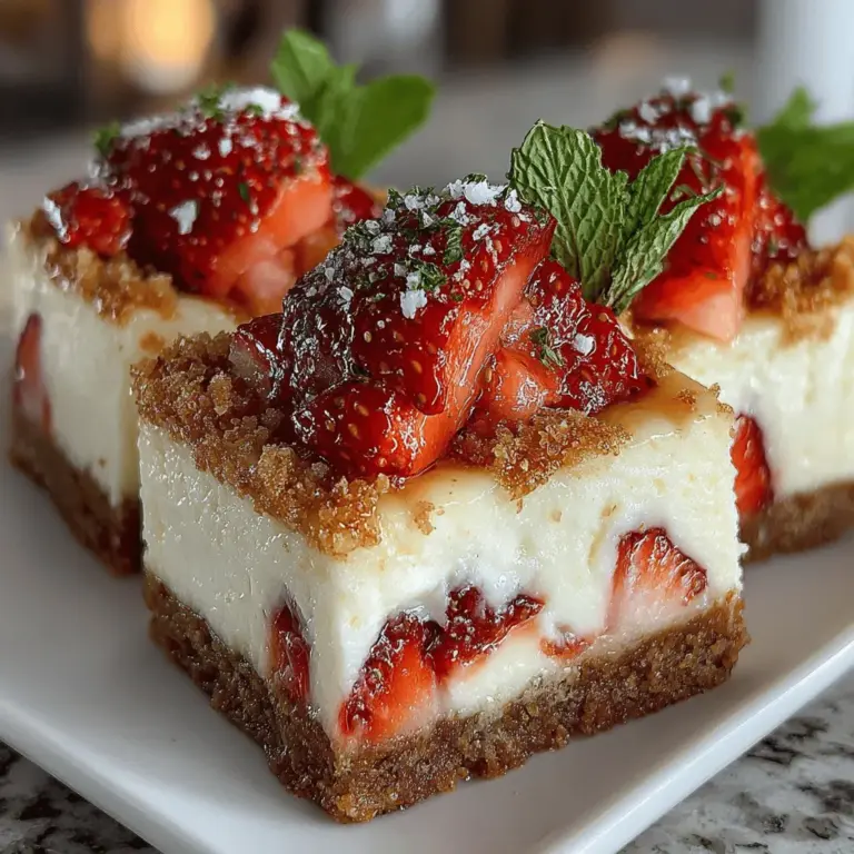 Indulging in a refreshing dessert doesn't have to be a complicated affair. The Strawberry Dream Bars are the perfect no-bake treat that combines luscious strawberries with a creamy filling and a buttery graham cracker crust. This delightful dessert is a celebration of flavors, where the sweetness of fresh strawberries meets the rich creaminess of a smooth filling, all resting on a crunchy base. Whether you're preparing for a summer gathering, a birthday celebration, or simply want to enjoy a sweet treat at home, these bars are easy to make and incredibly satisfying to eat. In this article, we will explore the ingredients that make up this delicious dessert, provide a detailed preparation guide, and share some fascinating insights about the Strawberry Dream Bars that will inspire you to make them for your next occasion.