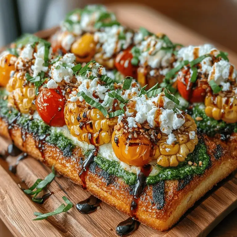 As the summer sun shines brightly and the days grow longer, there's an undeniable urge to indulge in fresh, vibrant flavors that celebrate the season. One dish that embodies this essence perfectly is the Grilled Corn & Tomato Pesto Flatbread. This delightful recipe marries the sweet, smoky flavors of grilled corn with the bright, tangy essence of cherry tomatoes, all complemented by the aromatic freshness of homemade basil pesto. Not only does this flatbread promise a burst of flavor, but it also serves as a stunning centerpiece for any gathering, whether it's a casual lunch, a picnic in the park, or an appetizer for a summer soirée.