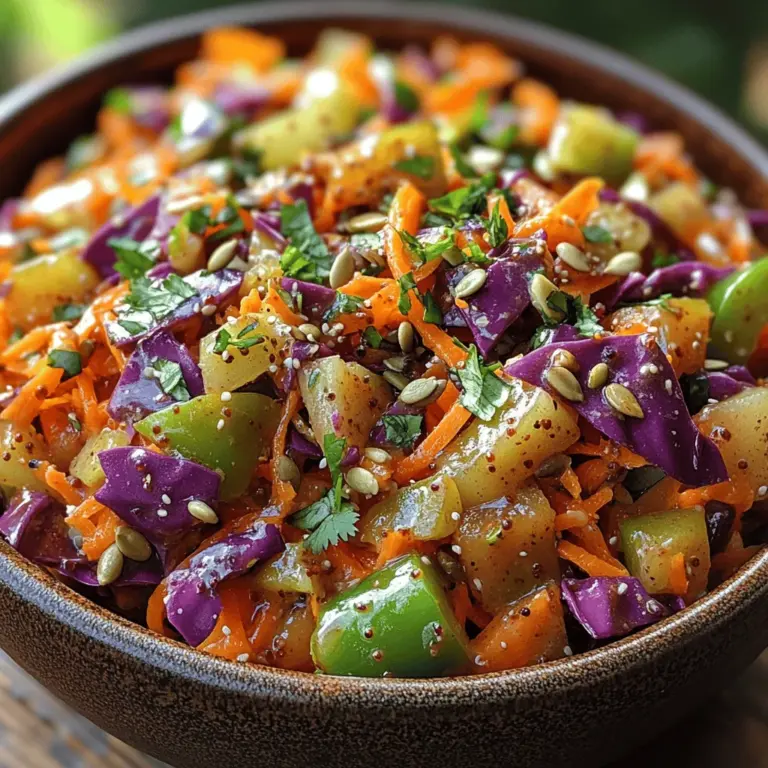 In a world where meals often feel heavy and indulgent, the appeal of fresh, vibrant salads cannot be overstated. Salads provide a delightful contrast to richer dishes, offering not just a burst of color but also a medley of flavors and textures that can elevate any dining experience. Incorporating fresh vegetables into our diets is essential, as they are packed with nutrients that promote health and wellness. One salad that perfectly embodies this philosophy is the Crunchy Zesty Carrot Slaw—a refreshing and nutritious option that’s as delicious as it is visually appealing.