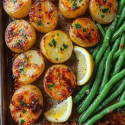 In the realm of culinary experiences, the perfect side dish can elevate a meal from ordinary to extraordinary. One such dish that brings vibrant flavors and health benefits to the table is Zesty Lemon Garlic Roasted Potatoes and Green Beans. This delightful combination of crisp-tender green beans and golden, roasted baby potatoes infused with the tangy brightness of lemon and the aromatic depth of garlic is not only visually appealing but also packed with nutrients.