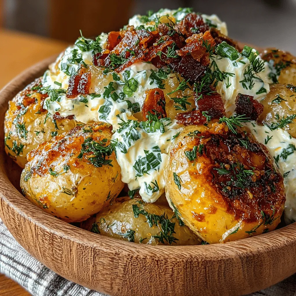 Potato salad is a beloved dish that has transcended borders, finding its way into picnics, barbecues, and family gatherings across various cuisines. Each region has its unique take on this classic side dish, but one version that stands out for its creamy texture and vibrant flavor is the Creamy Dill Potato Salad. This delightful recipe combines tender baby potatoes with a luscious dressing, making it a perfect accompaniment to grilled meats or a standalone dish at any summer gathering.