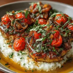 If you're searching for a dish that embodies comfort, flavor, and health, look no further than Savory Slow Cooked Balsamic Chicken with Burst Tomatoes. This delightful recipe is not only easy to prepare but also showcases the art of slow cooking, allowing the ingredients to meld together beautifully. The combination of tender chicken, richly flavored balsamic vinegar, and the sweetness of burst tomatoes creates a meal that is both satisfying and refreshing.