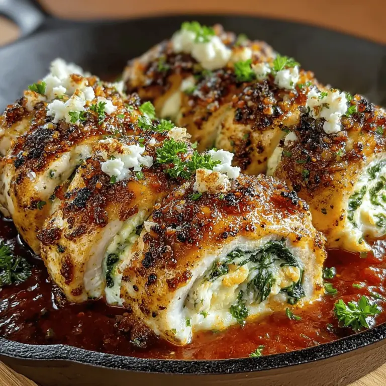 When it comes to comforting meals that please a crowd, few dishes can rival Savory Herbed Ricotta Stuffed Chicken Rolls. This delightful recipe brings together tender chicken, creamy ricotta, and vibrant herbs, creating a flavorful experience that is both satisfying and memorable. Perfect for a cozy weeknight dinner or an elegant gathering with friends and family, these stuffed chicken rolls are sure to impress with their beautiful presentation and rich flavors.