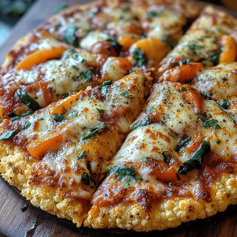 Welcome to the world of guilt-free indulgence with the Cauliflower Pizza Crust Delight, a recipe that perfectly marries health and flavor. As more individuals embrace healthier lifestyles, the popularity of alternative pizza crusts has surged, making cauliflower a standout ingredient in this culinary trend. Originating from Italy, pizza has long been a beloved staple in many cultures, but traditional recipes often fall short for those seeking to reduce carbs, gluten, or simply enhance their dietary choices. This innovative cauliflower pizza crust not only addresses those concerns but also offers a delicious way to enjoy pizza without the guilt.