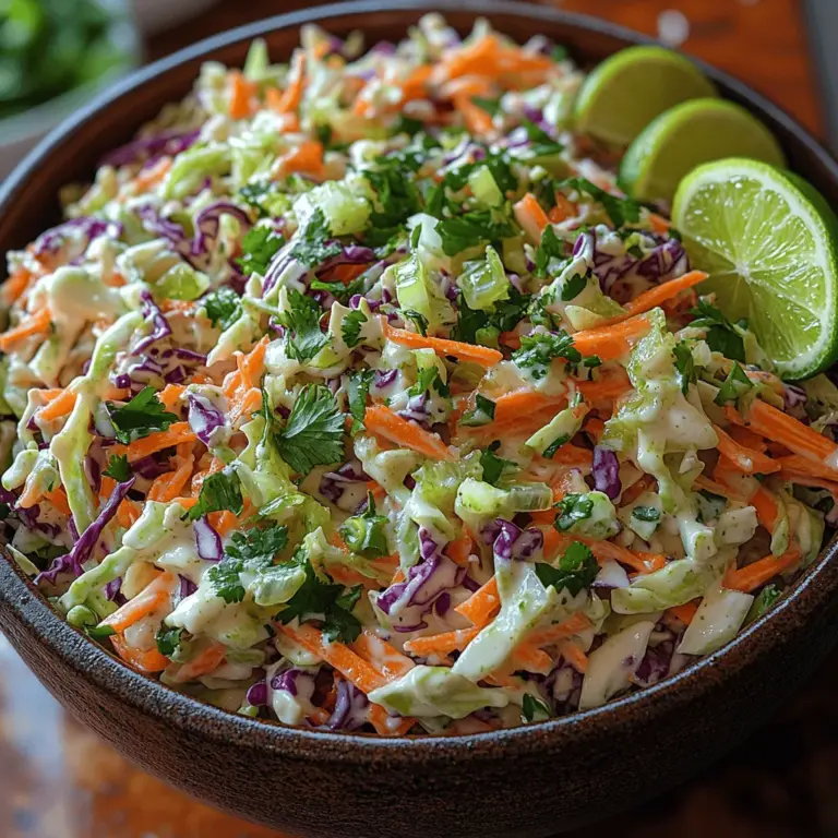 Coleslaw as a dish has its roots in European cuisine, particularly in the Netherlands, where cabbage and vinegar were combined as early as the 18th century. Over time, the dish made its way to America, where it became a staple, especially in Southern cuisine. However, the Zesty Cilantro Lime Coleslaw takes this traditional dish to a whole new level by infusing it with the bright and refreshing flavors of cilantro and lime, making it a popular choice in Latin American and Tex-Mex cuisines.