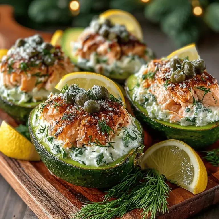 As the sun begins to shine brighter and the temperatures rise, our cravings often shift toward lighter, fresher meals that are as nutritious as they are delicious. One such dish that perfectly embodies this ethos is Lemon Garlic Salmon Stuffed Avocados. This recipe combines the creamy richness of ripe avocados with the savory flavor of salmon, all tied together with zesty lemon and aromatic garlic. It’s a dish that not only tantalizes the taste buds but also offers a myriad of health benefits, making it an ideal choice for warm-weather dining.